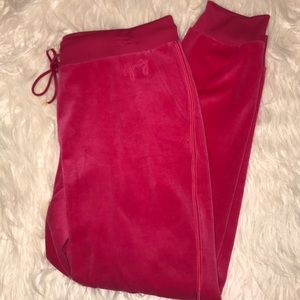 Juicy Couture velour track pants